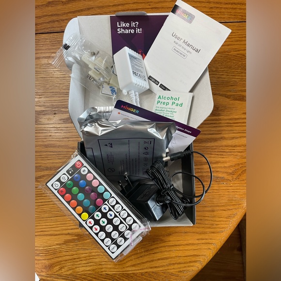 !! NEW!! Minger RGB LED light strip w/remote set - Picture 4 of 5